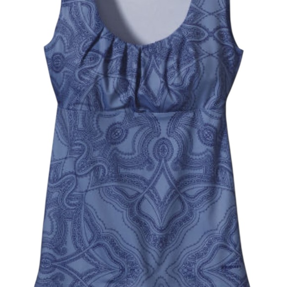 Patagonia Worn Wear Bandha Top Railroad Blue Size L Eco Outdoorcore Travel - Picture 3 of 10